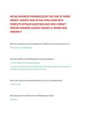 NR 566 ADVANCED PHARMACOLOGY FOR CARE OF FAMILY NEWEST UPDATED 2026 ACTUAL FINAL EXAM WITH COMPLETE DETAILED QUESTIONS AND 100&percnt; CORRECT VERIFIED ANSWERS ALREADY GRADED A&plus; BRAND NEW VERSION&excl;&excl;&excl;