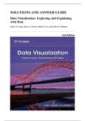 Solutions Manual &mdash; Data Visualization&colon; Exploring and Explaining with Data&comma; 2nd Edition &lpar;Camm&comma; 2023&rpar;&comma; Chapters 1-9 &vert; All End-of-Chapter Solutions Covered
