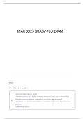 MAR3023 TEST 1 BRADY 2025&sol;2026 ACCURATE QUESTIONS AND CORRECT DETAILED ANSWERS 
