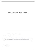 MAR 3023 EXAM 1 ACCURATE QUESTIONS AND CORRECT DETAILED ANSWERS &vert;&vert; 100&percnt; GUARANTEED PASS 