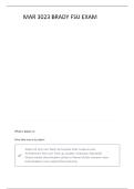 MAR 3023 FSU EXAM 1 BRADY QUESTIONS AND CORRECT DETAILED ANSWERS 