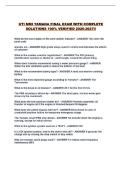UTI MMI YAMAHA FINAL EXAM WITH COMPLETE SOLUTIONS 100&percnt; VERIFIED 2026-2027&excl;&excl;