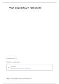 MAR 3023 BRADY FSU EXAM 1 QUESTIONS AND CORRECT DETAILED ANSWERS &vert;&vert; 100&percnt; GUARANTEED PASS BRAND NEW VERSION