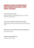 NUR2063&colon; Essentials of Pathophysiology EXAM 2 Questions and Answers&vert; Latest Update 2026&sol;2027- Rasmussen