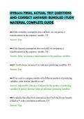 ISYE6414 FINAL ACTUAL TEST QUESTIONS&NewLine;AND CORRECT ANSWERS BUNDLED STUDY&NewLine;MATERIAL COMPLETE GUIDE&NewLine;