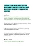 ISYE6414 FINAL ASSESSMENT REVIEW&NewLine;SHEET CERTIFICATION QUESTIONS AND&NewLine;SOLUTIONS COMPLETE PREPARATION&NewLine;VERIFIED&NewLine;