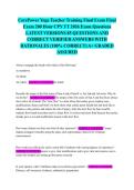 CorePower Yoga Teacher Training Final Exam Final Exam 200 Hour CPY TT 2026 Exam Questions LATEST VERSIONS 85 QUESTIONS AND CORRECT VERIFIED ANSWERS WITH RATIONALES &lpar;100&percnt; CORRECT&rpar; A&plus; GRADED ASSURED