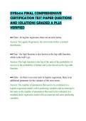 ISYE6414 FINAL COMPREHENSIVE&NewLine;CERTIFICATION TEST PAPER QUESTIONS&NewLine;AND SOLUTIONS GRADED A PLUS&NewLine;VERIFIED&NewLine;