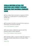 ISYE6414 MIDTERM ACTUAL TEST&NewLine;QUESTIONS AND CORRECT ANSWERS&NewLine;BUNDLED STUDY MATERIAL COMPLETE&NewLine;GUIDE&NewLine;