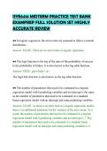 ISYE6414 MIDTERM PRACTICE TEST BANK&NewLine;EXAMPREP FULL SOLUTION SET HIGHLY&NewLine;ACCURATE REVIEW