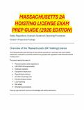 MASSACHUSETTS 2A HOISTING LICENSE EXAM PREP GUIDE &lpar;2026 EDITION&rpar;