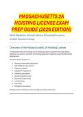 MASSACHUSETTS 2A HOISTING LICENSE EXAM PREP GUIDE &lpar;2026 EDITION&rpar;