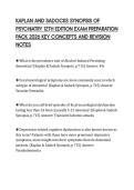 KAPLAN AND SADOCKS SYNOPSIS OF&NewLine;PSYCHIATRY 12TH EDITION EXAM PREPARATION&NewLine;PACK 2026 KEY CONCEPTS AND REVISION&NewLine;NOTES&NewLine;