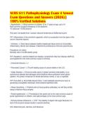 NURS 611 Pathophysiology Exam 4 Newest&NewLine;Exam Questions and Answers &lpar;2026&rpar; &vert;&NewLine;100&percnt; Verified Solutions