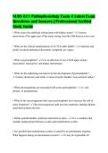 NURS 611 Pathophysiology Exam 4 Latest Exam&NewLine;Questions and Answers &vert; Professional Verified&NewLine;Study Guide