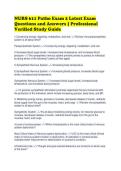 NURS 611 Patho Exam 2 Latest Exam&NewLine;Questions and Answers &vert; Professional&NewLine;Verified Study Guide