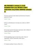 MN PROPERTY CASUALTY STATE&NewLine;EXAMINATION 2026 REVIEW SCRIPT&NewLine;QUESTIONS SOLUTIONS VERIFIED GRADED&NewLine;A&plus;&NewLine;