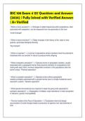 BSC 108 Exam 4 157 Questions and Answers&NewLine;&lpar;2026&rpar; &vert; Fully Solved with Verified Answers&NewLine;&vert; A&plus; Verified