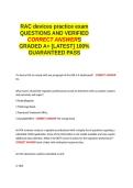 RAC devices practice exam QUESTIONS AND VERIFIED CORRECT ANSWERS GRADED A&plus; -LATEST 2026-2027- 100- GUARANTEED PASS&period;docx&NewLine;&NewLine;