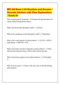 BSC 108 Exam 2 60 Questions and Answers &vert;&NewLine;Accurate Solutions with Clear Explanations&NewLine;&vert; Grade A&plus;
