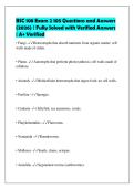 BSC 108 Exam 2 105 Questions and Answers&NewLine;&lpar;2026&rpar; &vert; Fully Solved with Verified Answers&NewLine;&vert; A&plus; Verified