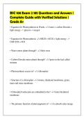 BSC 108 Exam 2 185 Questions and Answers &vert;&NewLine;Complete Guide with Verified Solutions &vert;&NewLine;Grade A&plus;