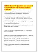 BSC 108 Exam 1 70 Questions and Answers &vert;&NewLine;Complete Guide with Verified Solutions &vert;&NewLine;Grade A&plus;