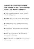 LEHNINGER PRINCIPLES OF BIOCHEMISTRY&NewLine;DAVID LEARNING WORKBOOK 2026 PROTEINS&NewLine;ENZYMES AND METABOLIC PATHWAYS&NewLine;