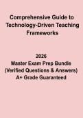 Comprehensive Guide to Technology-Driven Teaching Frameworks PDF &vert; Study Guide & Educational Technology Notes