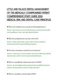 LITTLE AND FALACE DENTAL MANAGEMENT&NewLine;OF THE MEDICALLY COMPROMISED PATIENT&NewLine;COMPREHENSIVE STUDY GUIDE 2026&NewLine;MEDICAL RISK AND DENTAL CARE PRINCIPLES&NewLine;