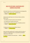 JMU HTH 423 EXAM 1 QUESTIONS WITH &NewLine;COMPLETE SOLUTIONS