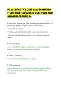 PC 832 PRACTICE QUIZ 2026 EXAMPREP&NewLine;STUDY SHEET ACCURATE QUESTIONS AND&NewLine;ANSWERS GRADED A&plus;