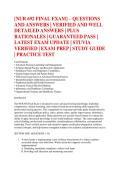 &lbrack;NUR 692 FINAL EXAM&rsqb; &ndash; QUESTIONS &NewLine;AND ANSWERS &vert; VERIFIED AND WELL &NewLine;DETAILED ANSWERS &vert; PLUS &NewLine;RATIONALES &vert; GUARANTEED PASS &vert; &NewLine;LATEST EXAM UPDATE &vert; STUVIA &NewLine;VERIFIED &vert; EXAM PREP &vert; STUDY GUIDE &NewLine;&vert; PRACTICE TEST 