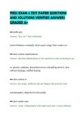 PEDS EXAM 4 TEST PAPER QUESTIONS&NewLine;AND SOLUTIONS VERIFIED ANSWERS&NewLine;GRADED A&plus;