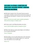 LSUS MHA 710 EXAM 2 QUESTION SET&NewLine;QUESTIONS ANSWERS EXPERT VERIFIED&NewLine;PRACTICE MATERIAL