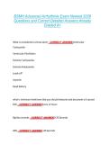 BSMH Advanced Arrhythmia Exam Newest 2026 &NewLine;Questions and Correct Detailed Answers Already &NewLine;Graded A&plus; 