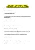 2026 FITOUR YOGA CERTIFICATION&NewLine;QUESTIONS WITH CORRECT ANSWERS