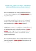 Texas All Lines Adjuster Exam Newest 2026 Questions &NewLine;and Correct Detailed Answers Already Graded A&plus; 