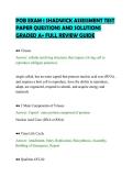 POB EXAM 1 SHADWICK ASSESSMENT TEST&NewLine;PAPER QUESTIONS AND SOLUTIONS&NewLine;GRADED A&plus; FULL REVIEW GUIDE