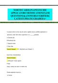 North Carolina Pesticide Applicator Certification Exam Questions and Verified Answers 2026 &vert; Complete NC Pesticide License Study Guide