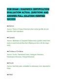 POB EXAM 1 SHADWICK CERTIFICATION&NewLine;EVALUATION ACTUAL QUESTIONS AND&NewLine;ANSWERS FULL SOLUTION VERIFIED&NewLine;SUCCESS