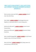 NMLS SAFE EXAM NEWEST 2026 QUESTIONS &NewLine;and CORRECT DETAILED ANSWERS ALREADY &NewLine;GRADED A&plus; 
