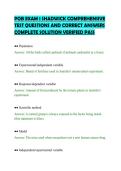POB EXAM 1 SHADWICK COMPREHENSIVE&NewLine;TEST QUESTIONS AND CORRECT ANSWERS&NewLine;COMPLETE SOLUTION VERIFIED PASS