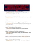 NCLEX STUDY 2026 ACTUAL EXAM&NewLine;QUESTIONS WITH CORRECT&NewLine;ANSWERS 100&percnt; VERIFIED GRADED&NewLine;A&plus;