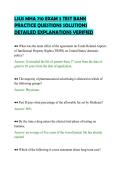 LSUS MHA 710 EXAM 3 TEST BANK&NewLine;PRACTICE QUESTIONS SOLUTIONS&NewLine;DETAILED EXPLANATIONS VERIFIED