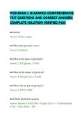 POB EXAM 2 SHADWICK COMPREHENSIVE&NewLine;TEST QUESTIONS AND CORRECT ANSWERS&NewLine;COMPLETE SOLUTION VERIFIED PASS