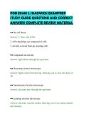 POB EXAM 2 SHADWICK EXAMPREP&NewLine;STUDY GUIDE QUESTIONS AND CORRECT&NewLine;ANSWERS COMPLETE REVIEW MATERIAL