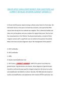 OBGYN APGO UWise EXAM NEWEST 2026 QUESTIONS and &NewLine;CORRECT DETAILED ANSWERS ALREADY GRADED A&plus; 