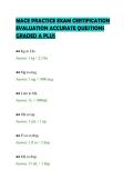 MACE PRACTICE EXAM CERTIFICATION&NewLine;EVALUATION ACCURATE QUESTIONS&NewLine;GRADED A PLUS