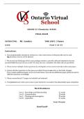 SCH4U GRADED 12 CHEMISTRY FINAL EXAM &vert; QUESTIONS AND ANSWERS &vert; 2026 UPDATE &vert; 100&percnt; CORRECT - OVS&period;